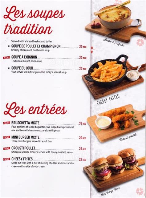 brioche dorée restaurant menu